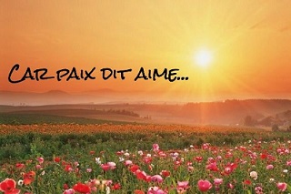 Car paix dit aime