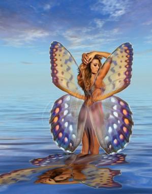 Femme papillon