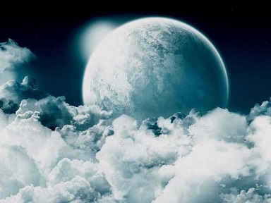Lune nuages