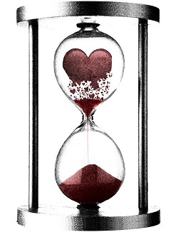 Sablier coeur